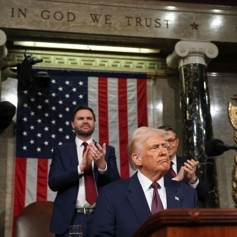 Donald Trump bei seiner Rede zur Nation