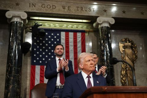 Donald Trump bei seiner Rede zur Nation