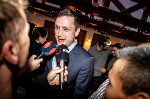 Wahlsieger Jens-Frederik Nielsen von Demokraatit in Grönland
