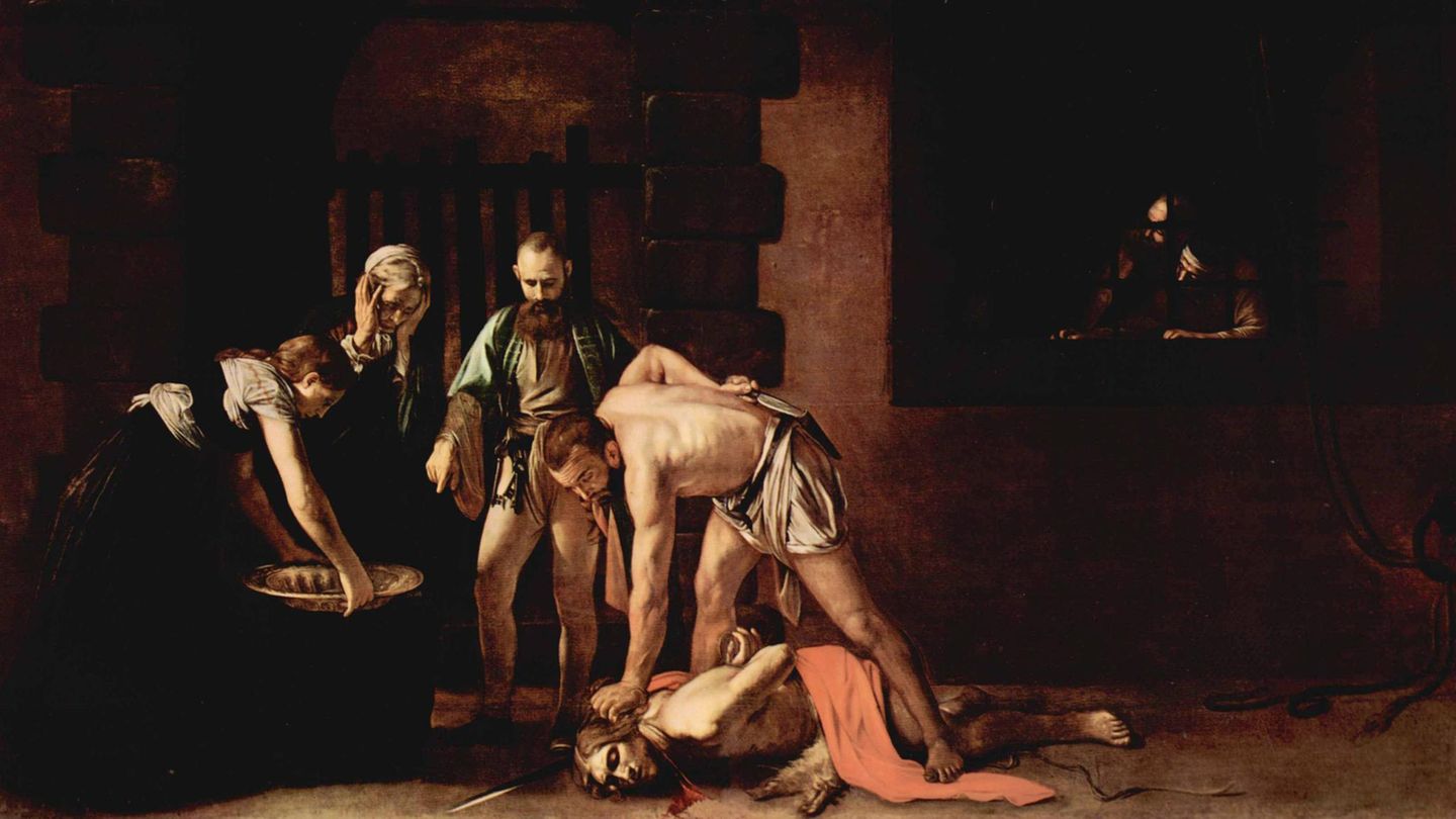 Caravaggio: "Die Enthauptung Johannes des Täufers" (1608)