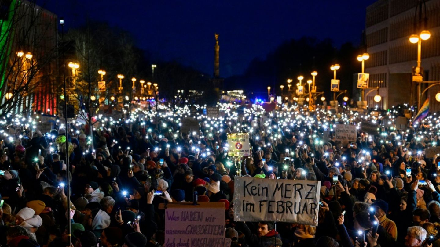 Proteste gegen CDU im Februar
