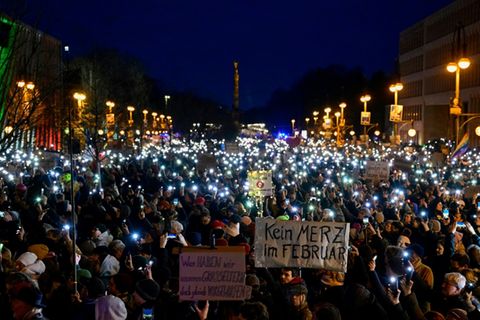 Proteste gegen CDU im Februar