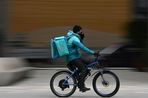 Deliveroo-Fahrer in London