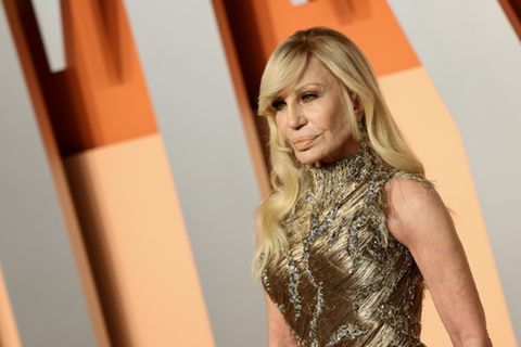 Donatella Versace Anfang März in Beverly Hills