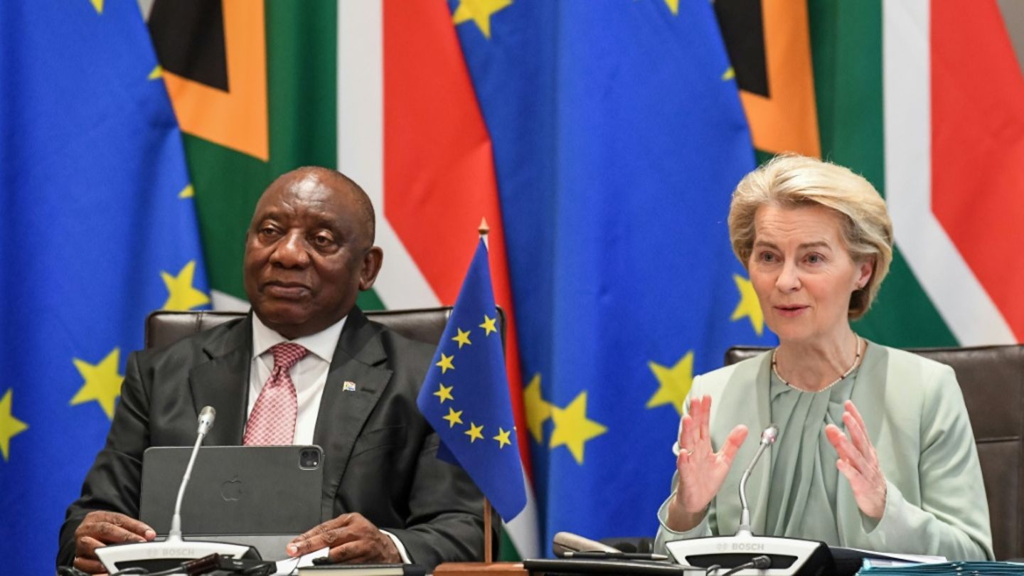 Ursula von der Leyen und Cyril Ramaphosa