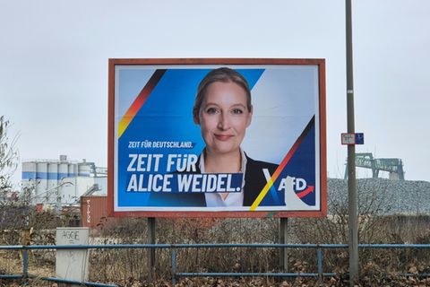 AfD-Plakat vor der Wahl in Dortmund