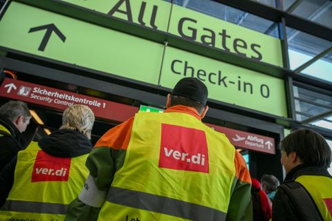 Warnstreik an Flughafen