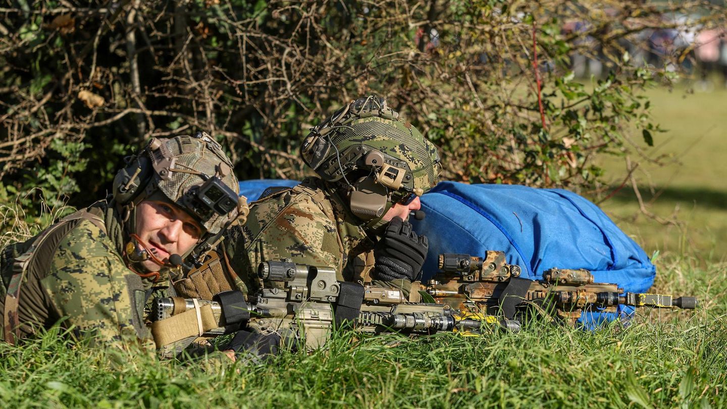 Soldaten bei einer Übung in Kroatien