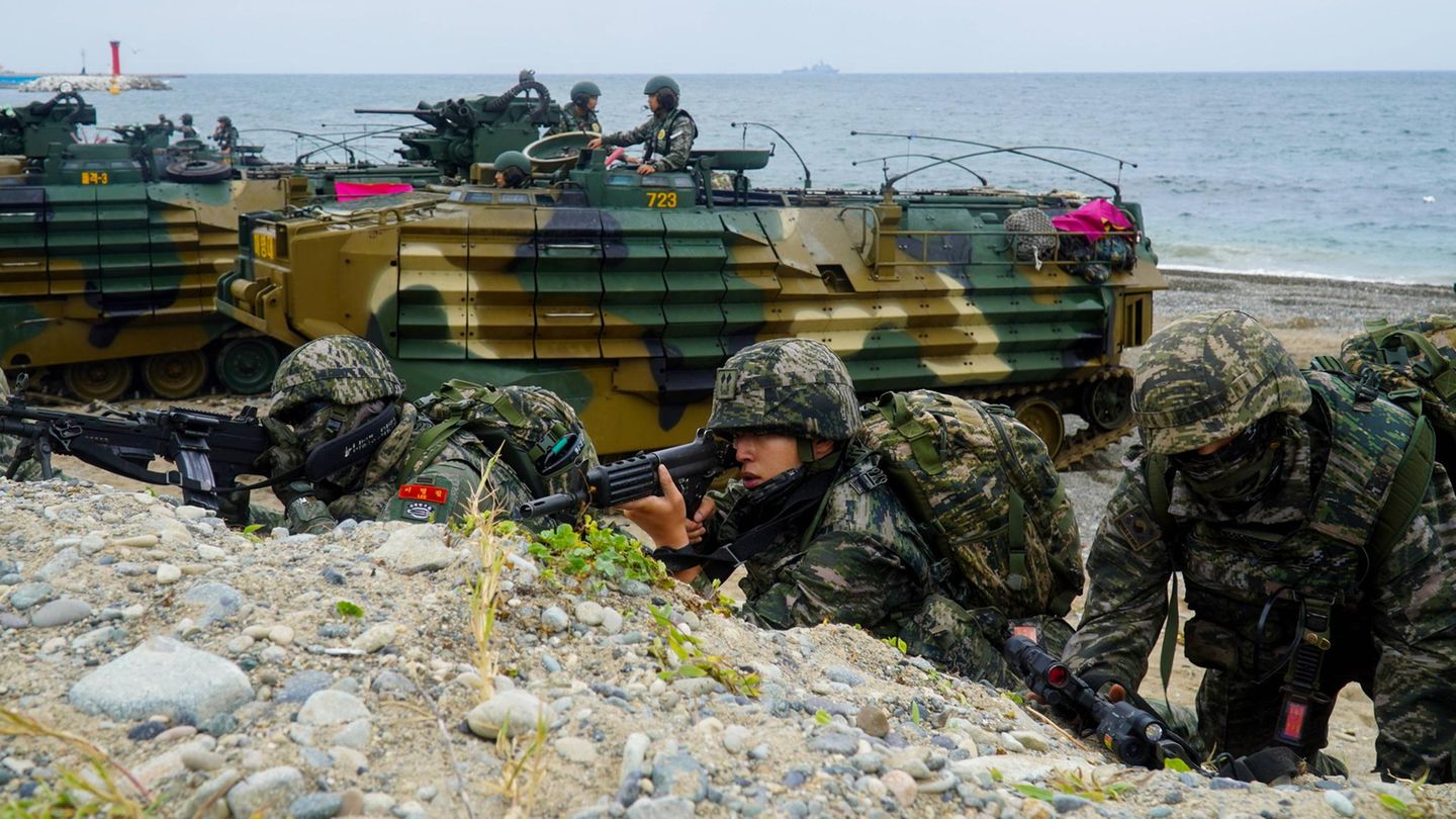 Marinesoldaten in Südkorea