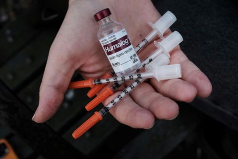 Insulin und Spritzen am 02.03.2023 in New York City