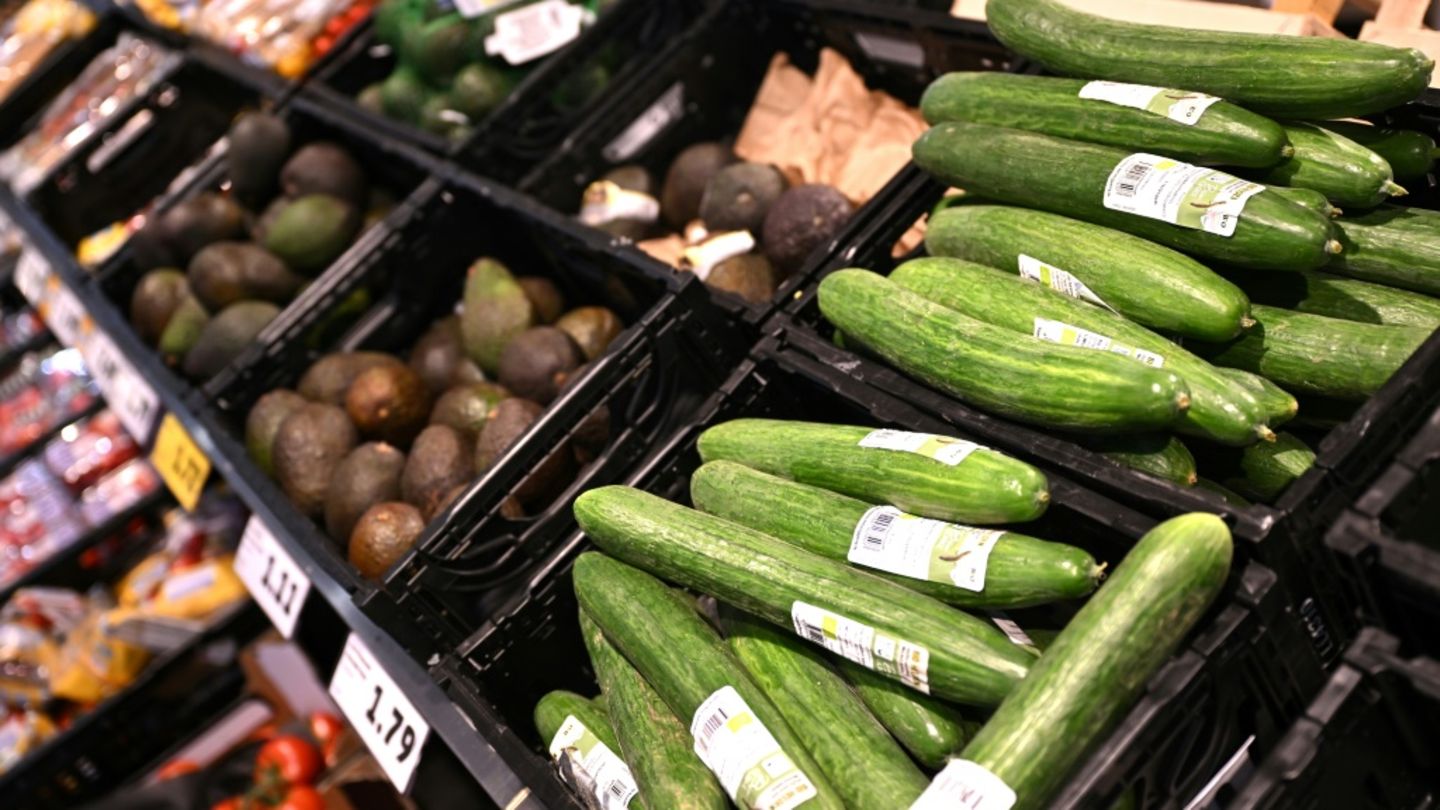 Gemüse in einem Berliner Supermarkt im August 2023