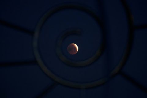 "Blutmond" über Spanien