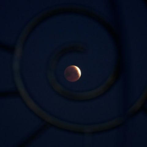 "Blutmond" über Spanien