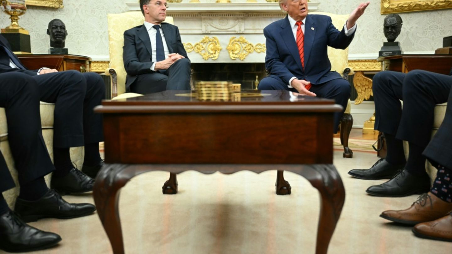 Rutte und Trump im Weißen Haus