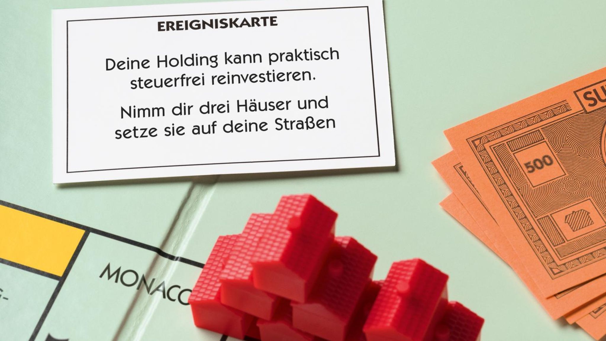 Illustration Monopolybrett Steuern sparen