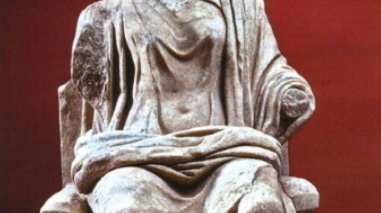 Statuenfragment der griechischen Göttin Hera