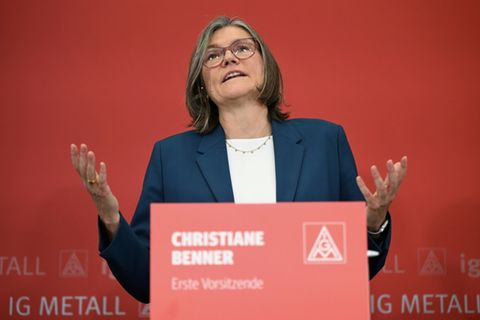 IG-Metall-Vorsitzende Christiane Benner