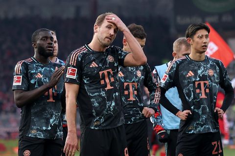 Spieler des FC Bayern nach dem Spiel gegen Union Berlin
