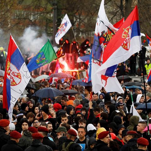 Aus dem ganzen Land strömten Protestierende am Wochenende in Serbiens Hauptstadt Belgrad