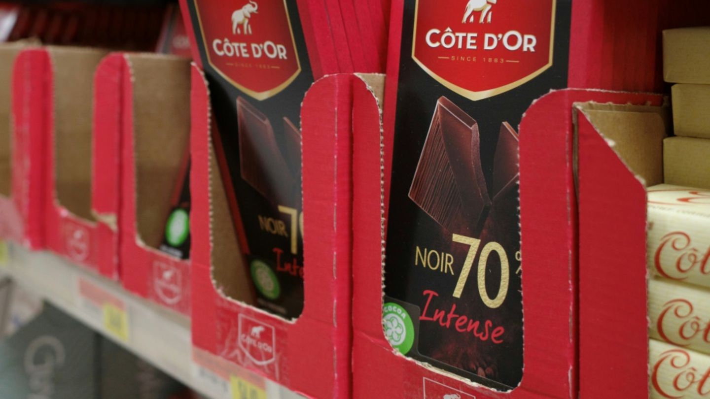 Schokolade in Supermarkt
