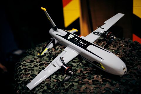 Eine Drohne der deutschen Firma Tytan Technologies