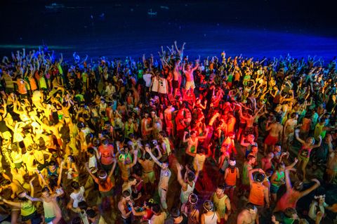 Eine Full Moon-Party in Thailand