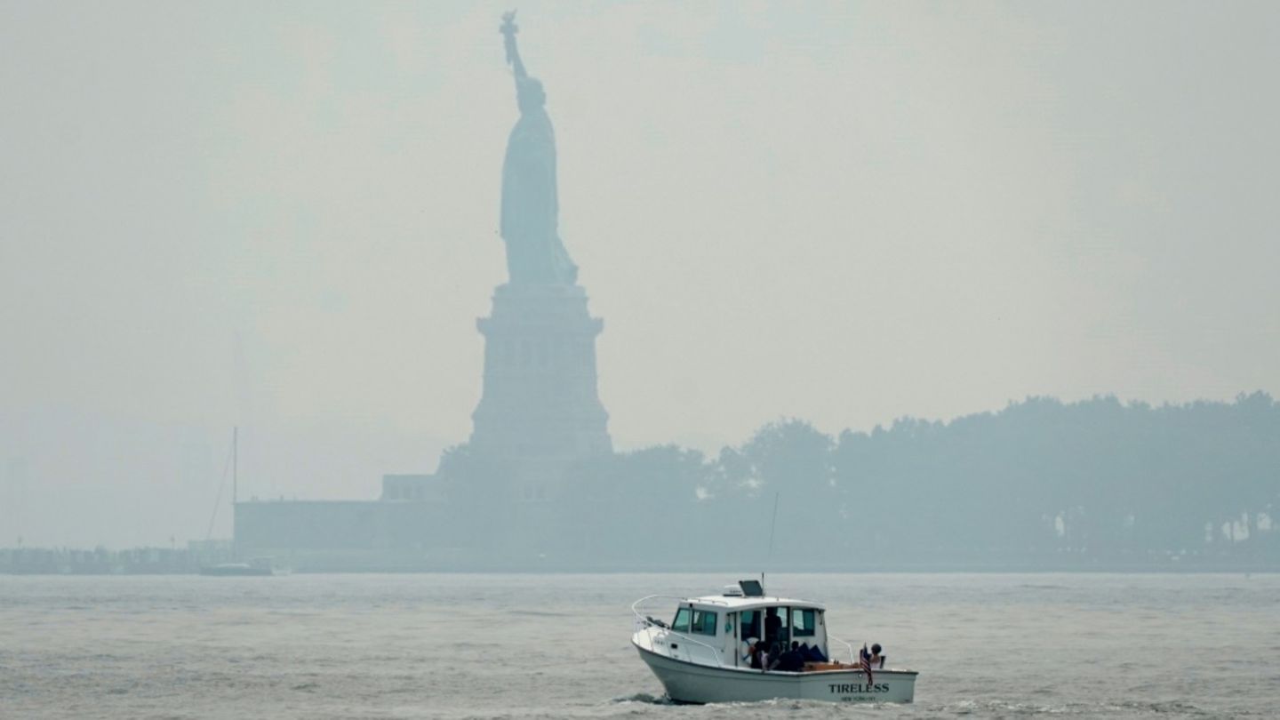 Die Freiheitsstatue in New York
