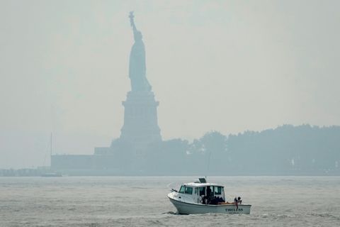 Die Freiheitsstatue in New York