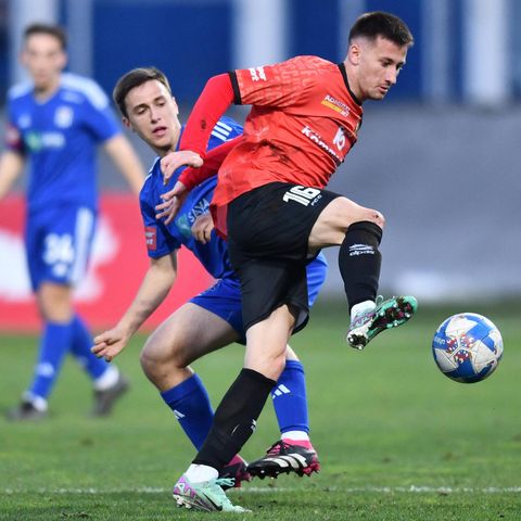 The footballer Andrej Lazarov from Northern Macedonia