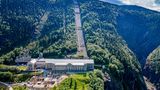 Auf dem Foto ist das historische Wasserkraftwerk in Telemark zu sehen, das heute zum Unesco-Weltkulturerbe gehört.