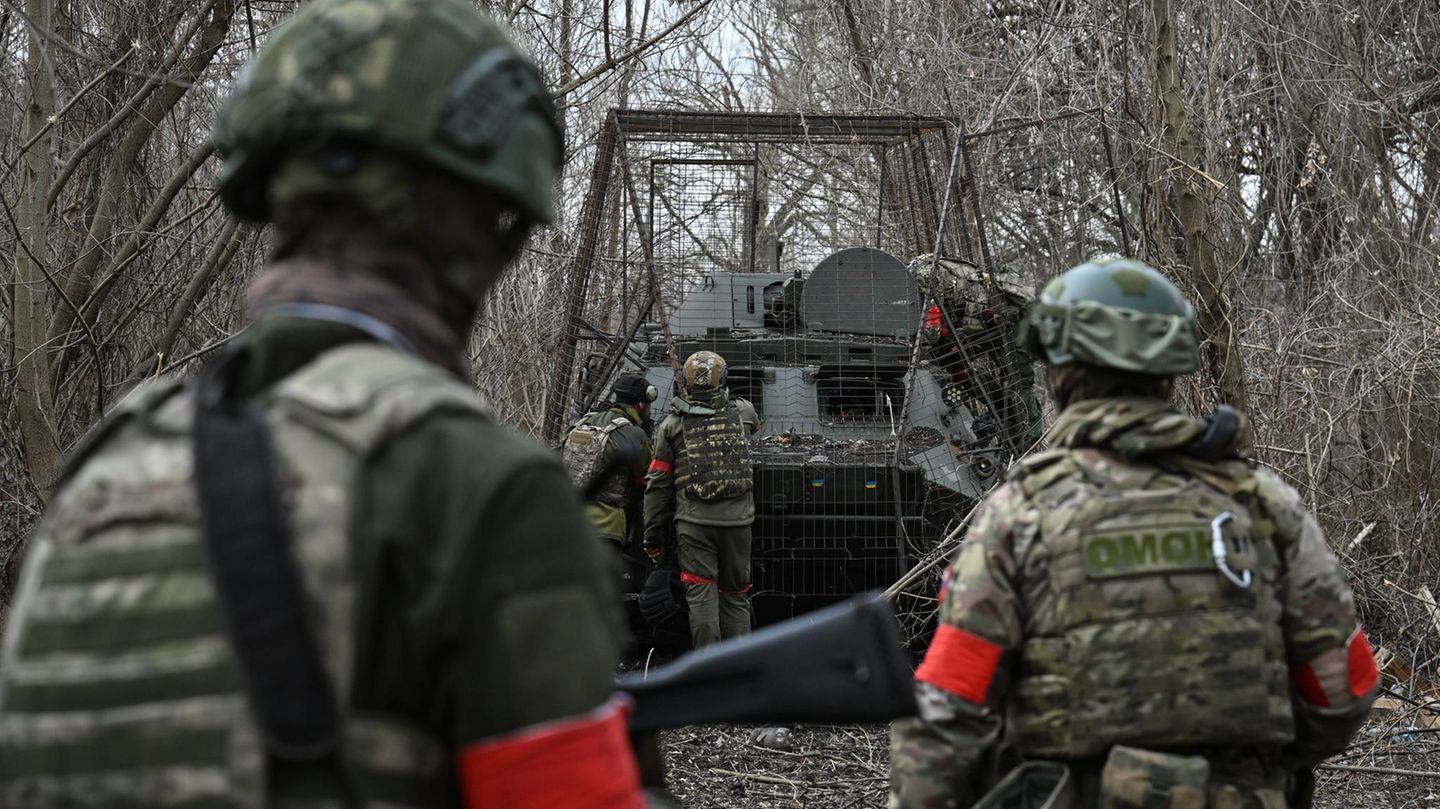Russische Soldaten in der Kursk-Region
