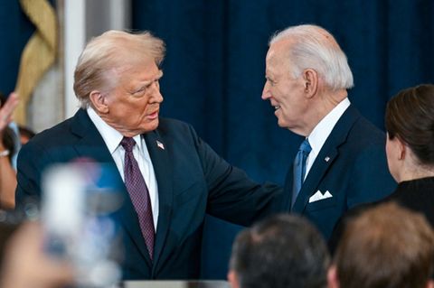 Trump (links) und Biden