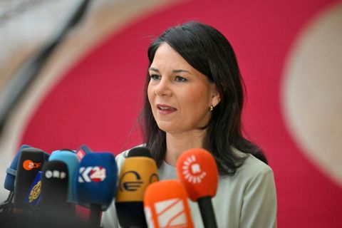 Außenministerin Annalena Baerbock in Brüssel