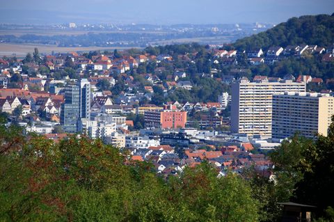 Blick auf die Stadt Leonsberg bei Stuttgart