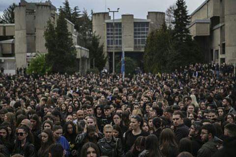 Trauer in Skopje