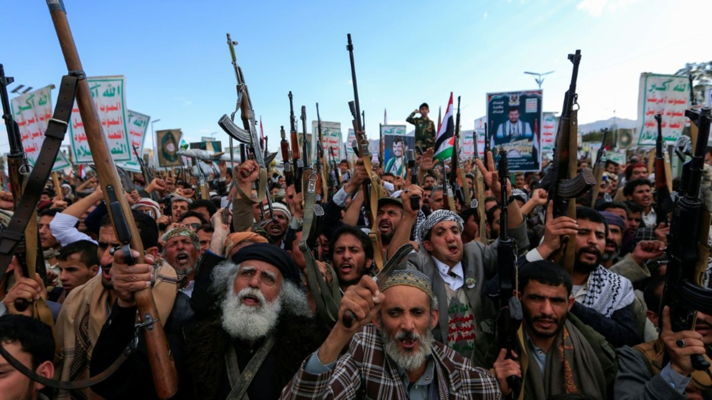 Demonstration in Sanaa am Montag
