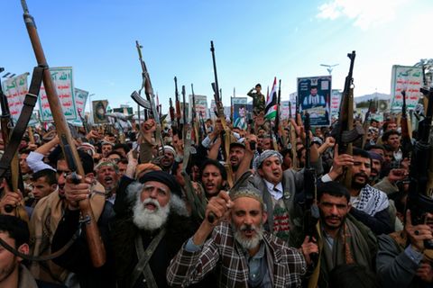 Demonstration in Sanaa am Montag