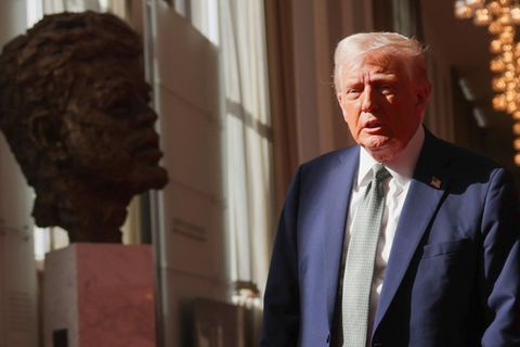 US-Präsident Donald Trump besichtigt das John F. Kennedy Center for the Performing Arts in Washington