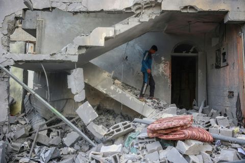 Trümmer nach israelischen Angriffen im Gazastreifen