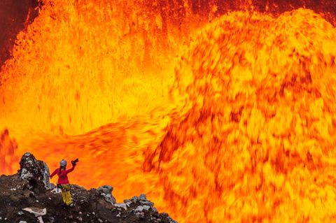 Vanuatu Vulkan Lavamassen