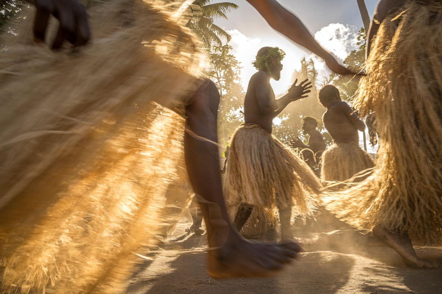 Tropischer Kult Menschen auf der Insel Tanna (Vanuatu)
