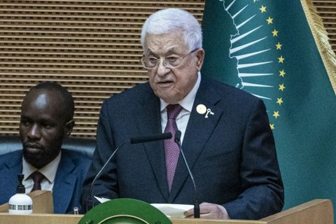 Palästinenserpräsident Mahmud Abbas im Februar