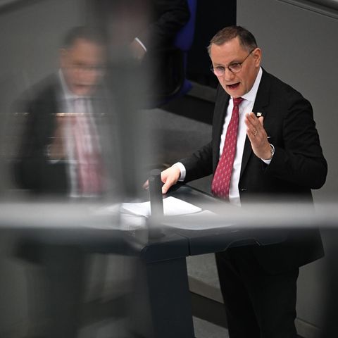 Tino Chrupalla, der Vorsitzende der AfD, im Bundestag