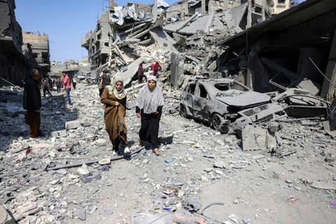 Zerstörung in Dschabalia im Gazastreifen
