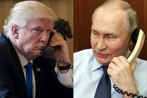 US-Präsident Trump (l.) und Kreml-Chef Putin