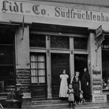 Archivbild von ca. 1905: Heilbronn, Südfruchthandlung