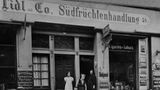 Archivbild von ca. 1905: Heilbronn, Südfruchthandlung
