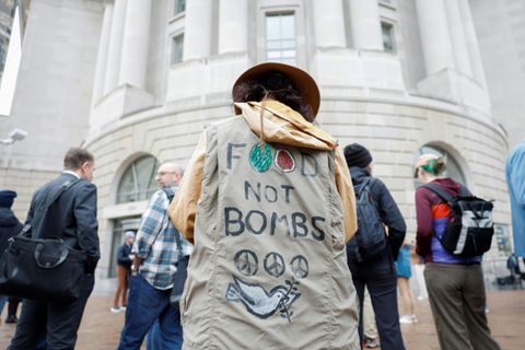 Protest gegen Kürzungen bei USAID