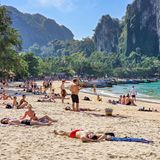 Thailand Strand Touristen