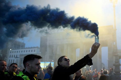 Szene in Berlin im März 2025